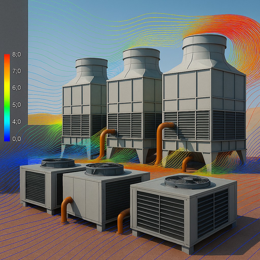 chiller yard CFD Challenges